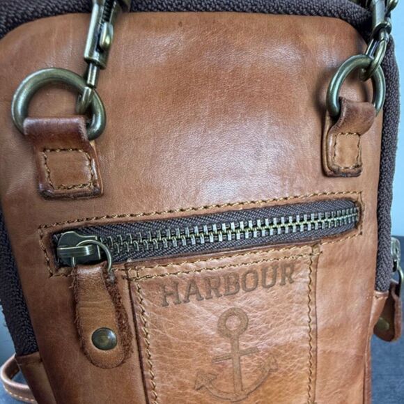 Harbour 2nd Mini Leather Phone Wallet Crossbody Bag – Adjustable Strap - Picture 4 of 14